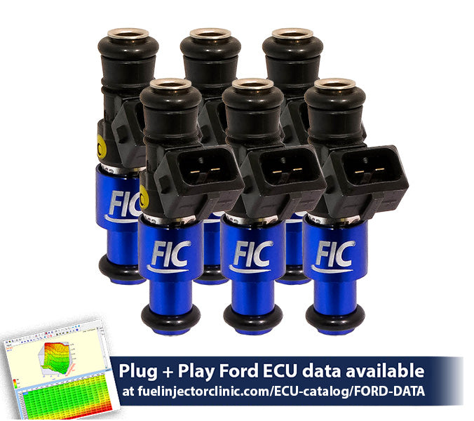 1200cc (110 lbs/hr at 43.5 PSI fuel pressure) FIC Fuel Injector Clinic Injector Set for Ford Falcon XR6T (FG)