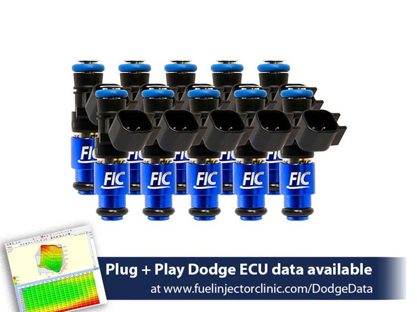 1200cc-D FIC Fuel Injector Clinic Injector Set for Dodge Viper ZB2 ('08-'10) VX1 ('13-'17)