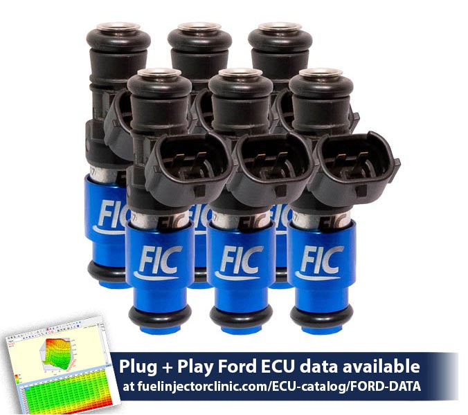 2150cc (200 lbs/hr at 43.5 PSI fuel pressure) FIC Fuel Injector Clinic Injector Set for Ford Falcon XR6T (FG)