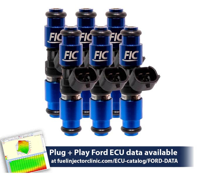 2150cc (200 lbs/hr at 43.5 PSI fuel pressure) FIC Fuel Injector Clinic Injector Set for Ford Falcon XR6T (BA/BF)