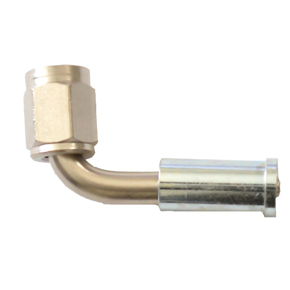 Crimp PTFE Hose End 90° | -06