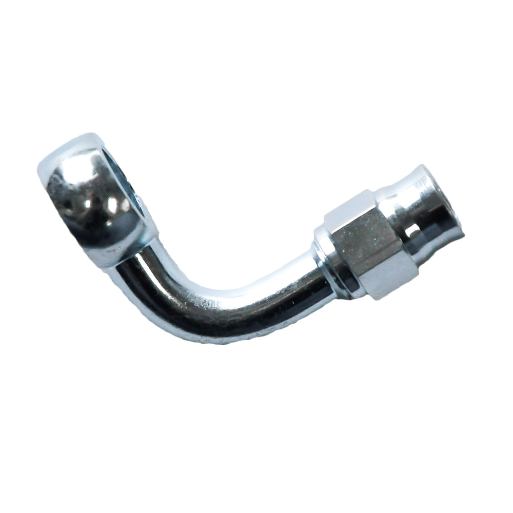 Reusable Banjo Hose End -03 x 7/16 x 90° Stainless