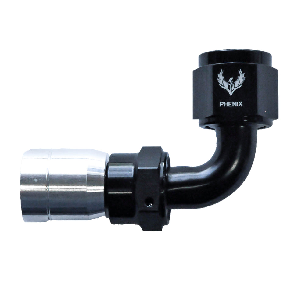 Crimped Hose End -08 x 90°