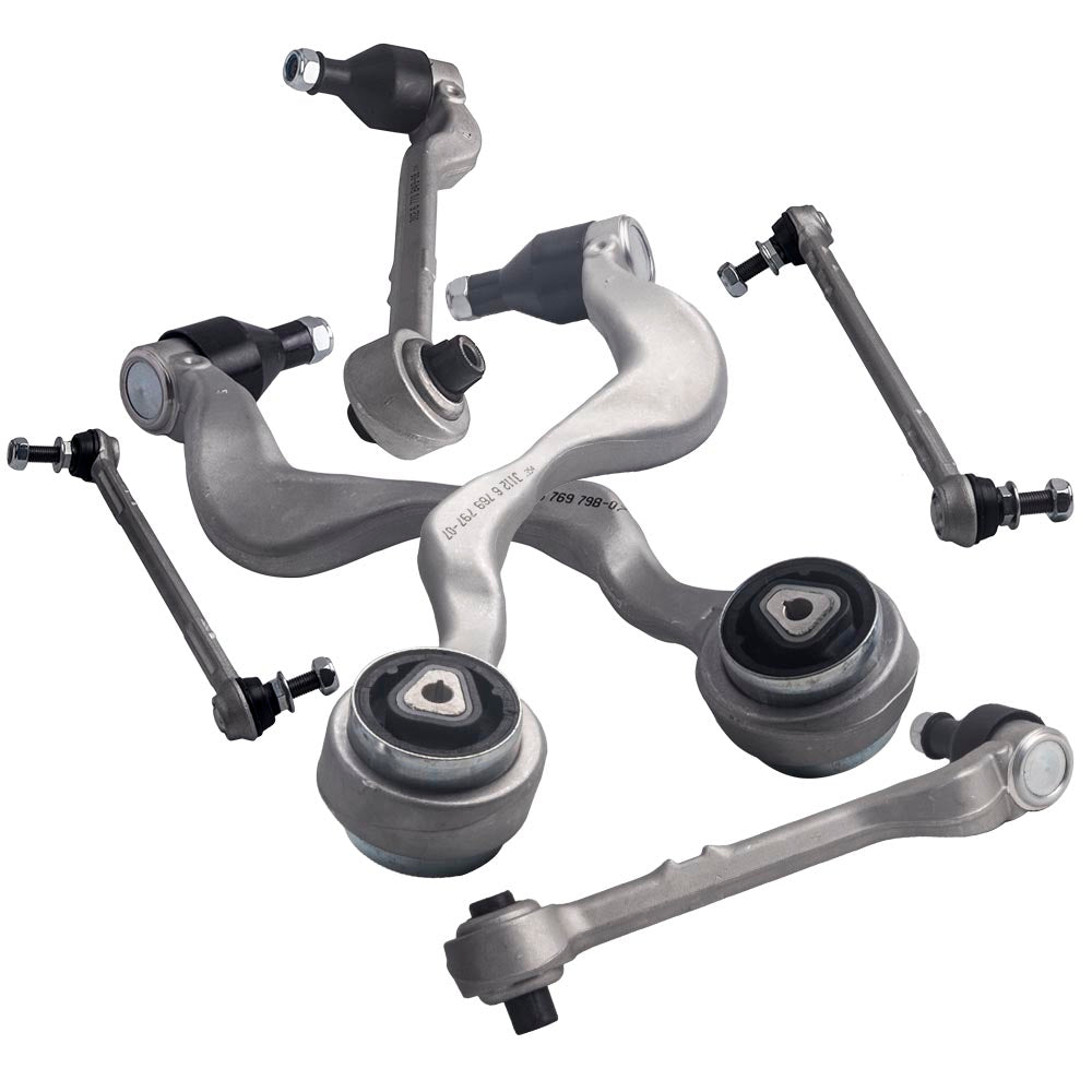 6 Pcs Front Lower LH RH Control Arm and Sway Bar Links K620127 w/Ball Joint