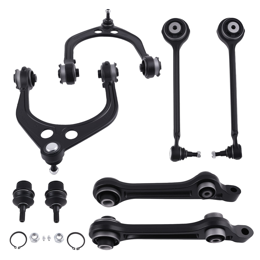 8pcs Front UpperLower Control Arm for 2011-2019Chrysler 300 Compatible for Dodge Charger