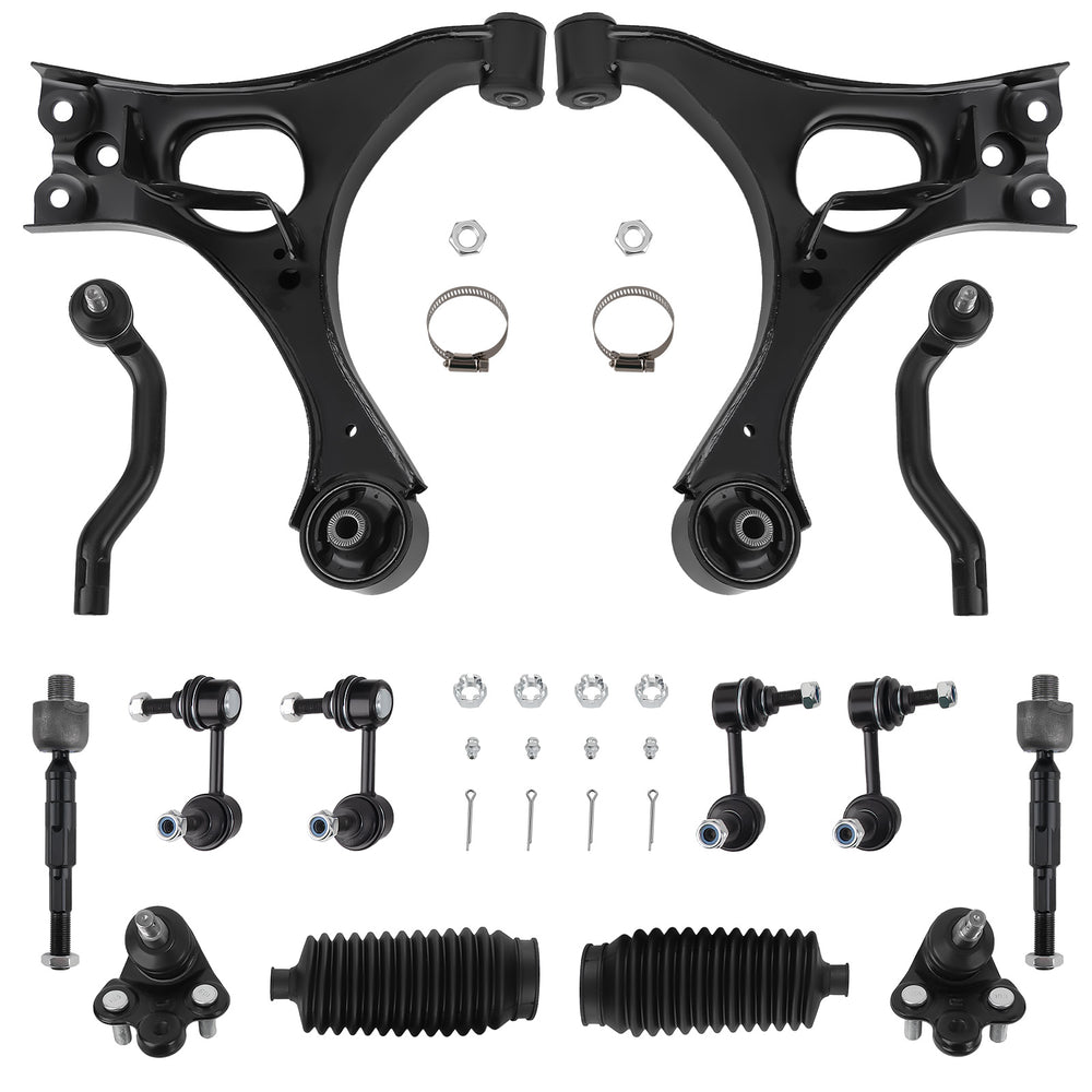 14Pcs Suspension Kit Front Lower Control Arms Compatible for Honda Civic 2006-2011 K620382