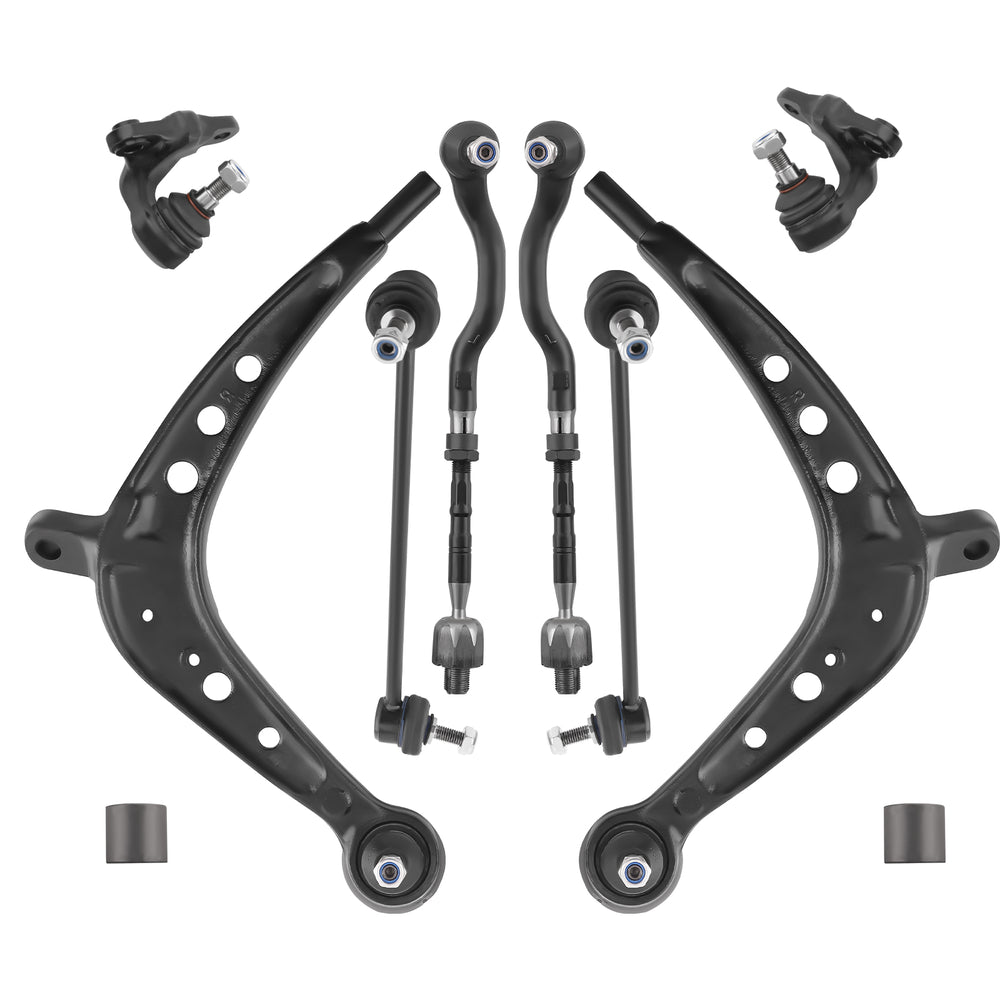 10x Front Suspension Lower Control Arm Kit Compatible for BMW E46 325xi 330xi 2001-2005