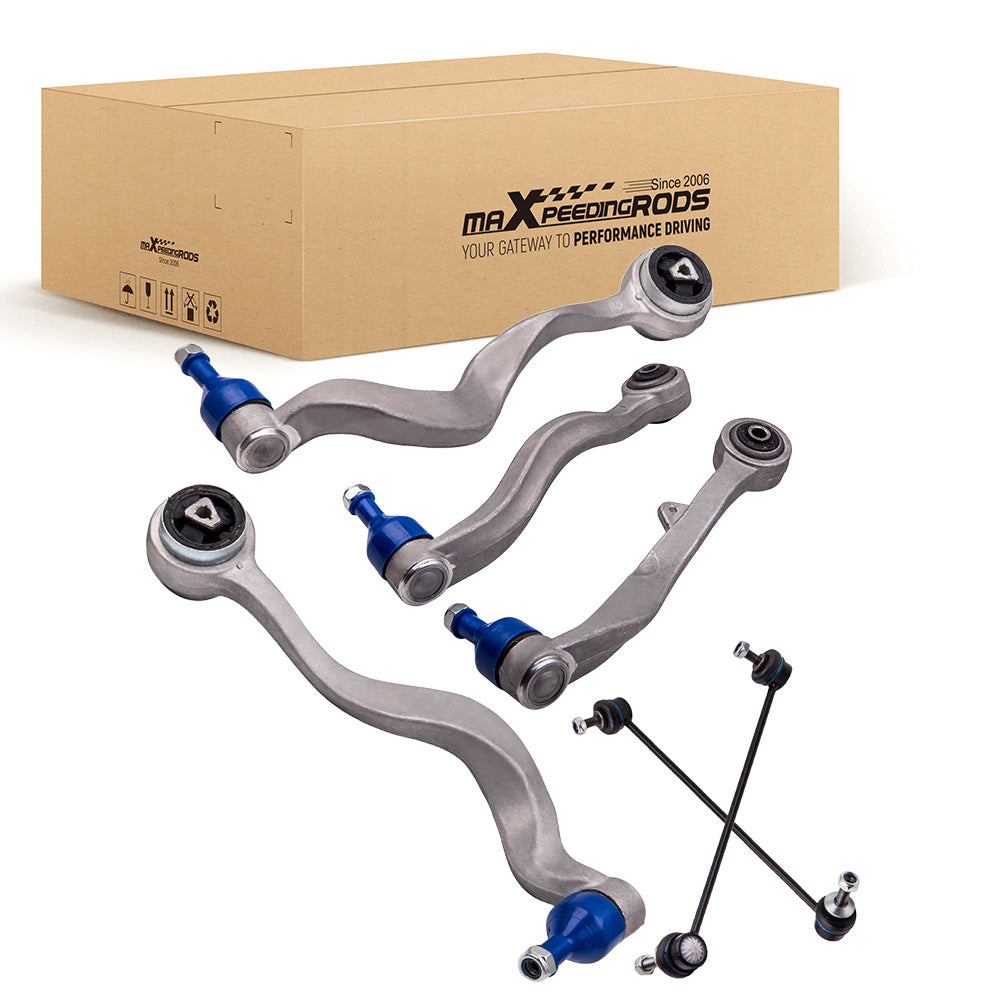 6x Suspension Front Lower Control Arms Compatible for BMW 525i 528i 530i 535i 545i 550i M5