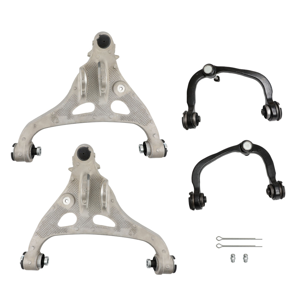 Set of 4 Front Upper Lower Control Arms w/Ball Joint For 2004-2008 Compatible for Ford F-150