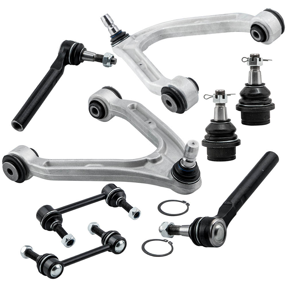 8pcs Front Suspension Control Arm Ball Joint Sway Bar Link Tie Rod Compatible for Hummer H3