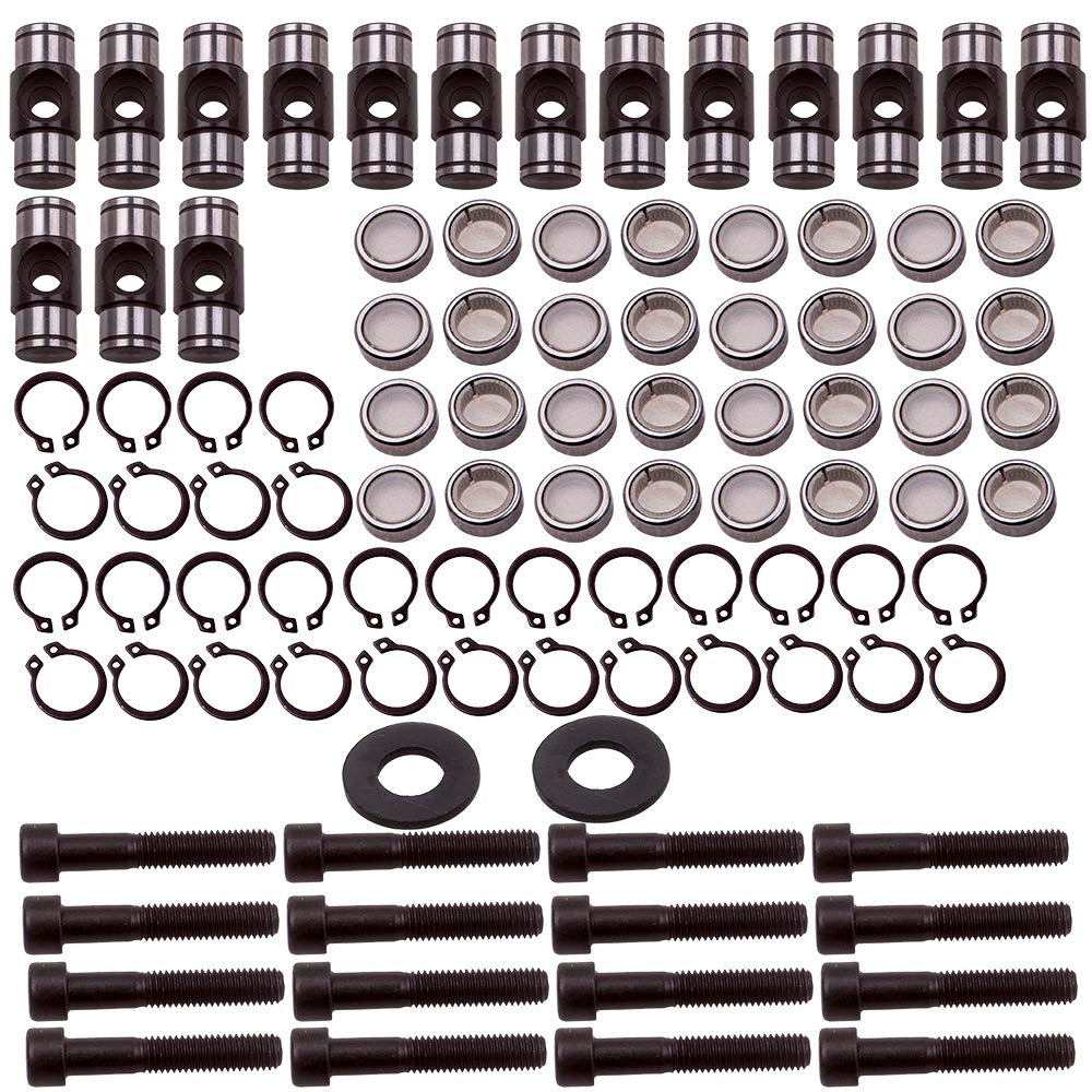 Compatible for Cadillac 4.8L 5.3L 5.7L 6.0L 6.2L Engine Rocker Arm Trunion Kit w/Big Clips