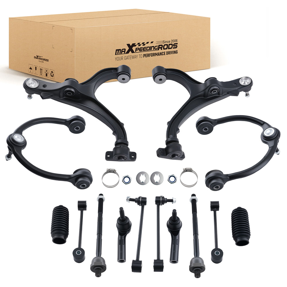 Suspension Kit Front Upper Lower Control Arms Compatible for Jeep Grand Cherokee 2005-2010