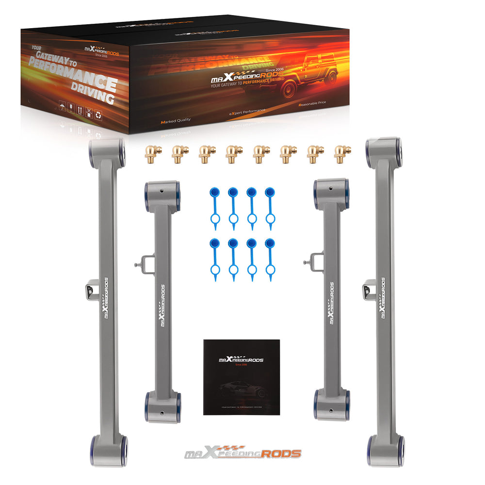 4x Rear UpperLower Control Arms Compatible for Ram 1500 2013-2023 1500 Classic 3.0L 3.6L