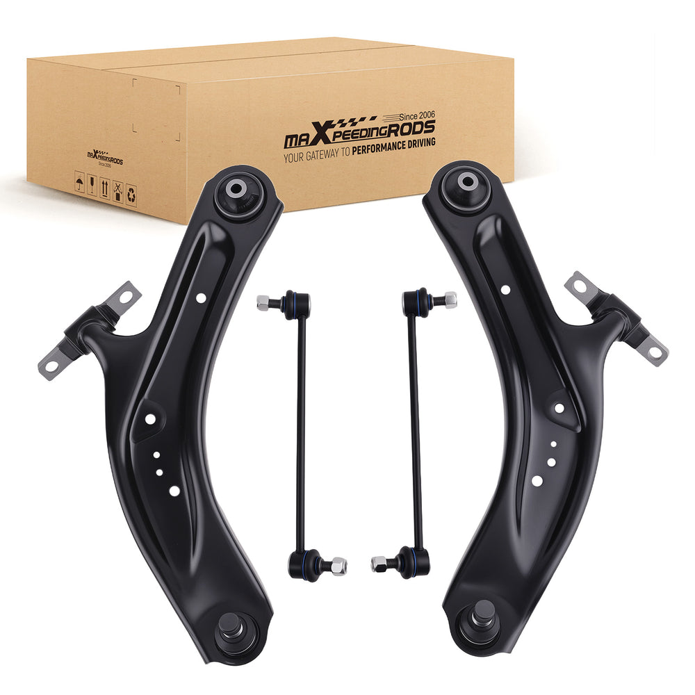4Pc Front Suspension Lower Control Arms Ball Joint Assembly Compatible for Nissan Rogue L+R