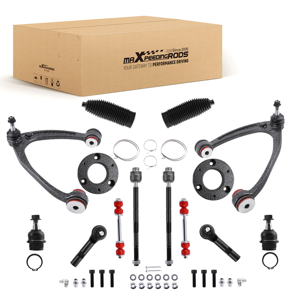 13x Front Control Arms PU Bushing Lift Kit For 07-13 Compatible for Chevy Suburban 1500 Compatible for Tahoe