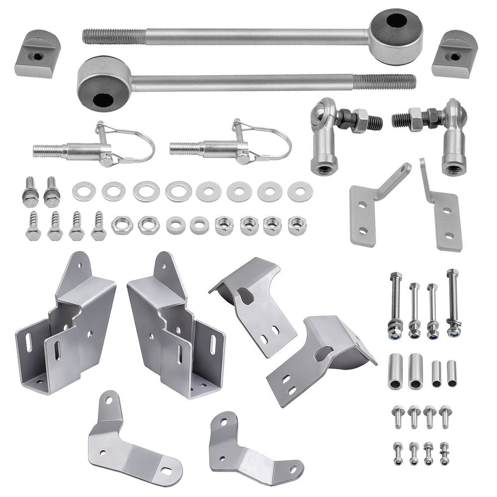 Control Arm Drop Brackets Disconnect Sway Bar Links Compatible for Jeep Cherokee XJ 84-01