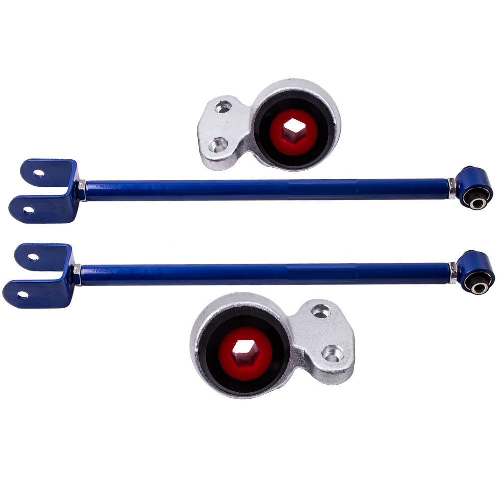 Rear Lower Control Camber Arms and Polyurethane Control Arm Bushings Compatible for BMW E46