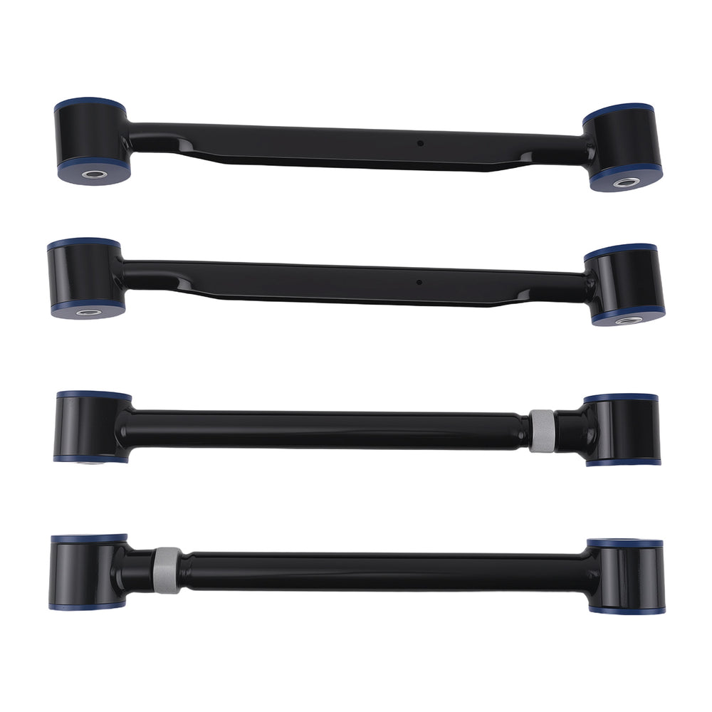 4 Pcs Rear Trailing Control Arms Upper + Lower Kit Compatible for Buick Rainier 2004-2007