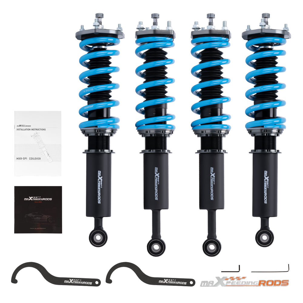 Maxpeedingrods T6 Coilovers 24 Way Damper Adjustable Compatible for Lexus Is300 2000-2005