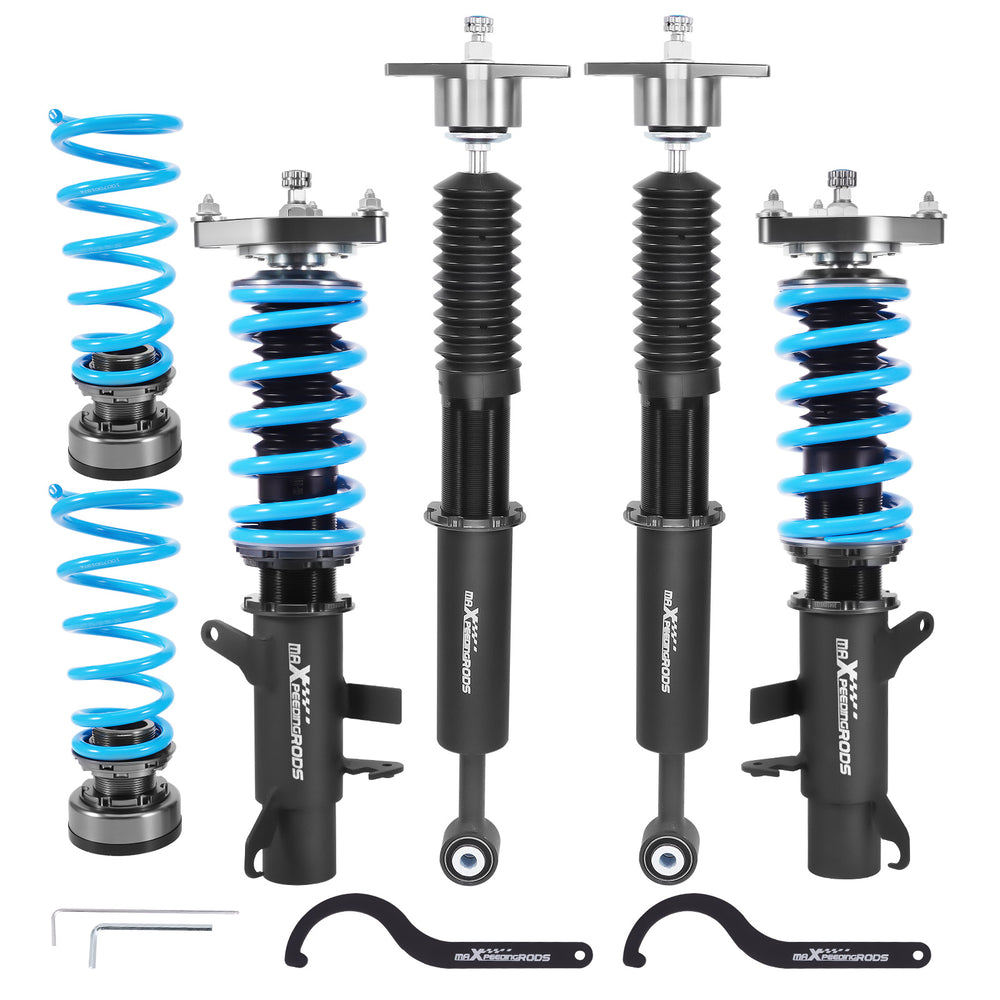 Coilovers Lowering Kit w/ 24 Step Damper Adjustable Compatible for Ford Focus 2011-17