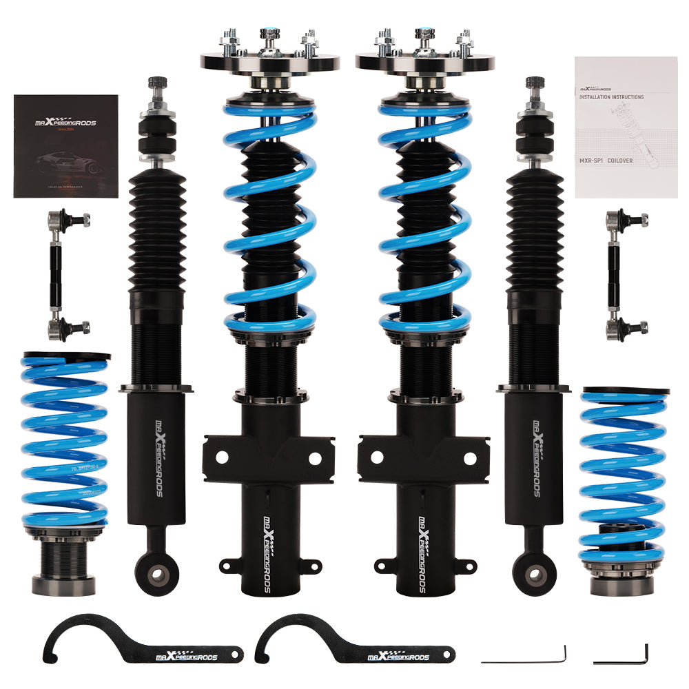 Maxpeedingrods Compatible for Ford upgraded T6 24 Ways Adj Damper Shock Struts Coilovers | Compatible for Ford Mustang 05-14 | Compatible for Ford Mustang 2005 - 2014