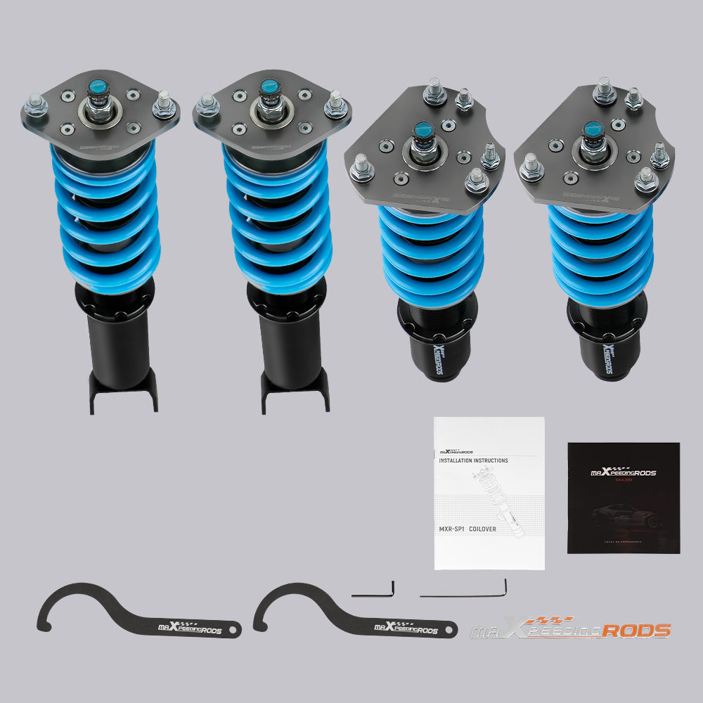 MaXpeedingrods COT6 Coilovers Kits Compatible for Honda Prelude 1992 -2001 Damper Adjust lowering kit