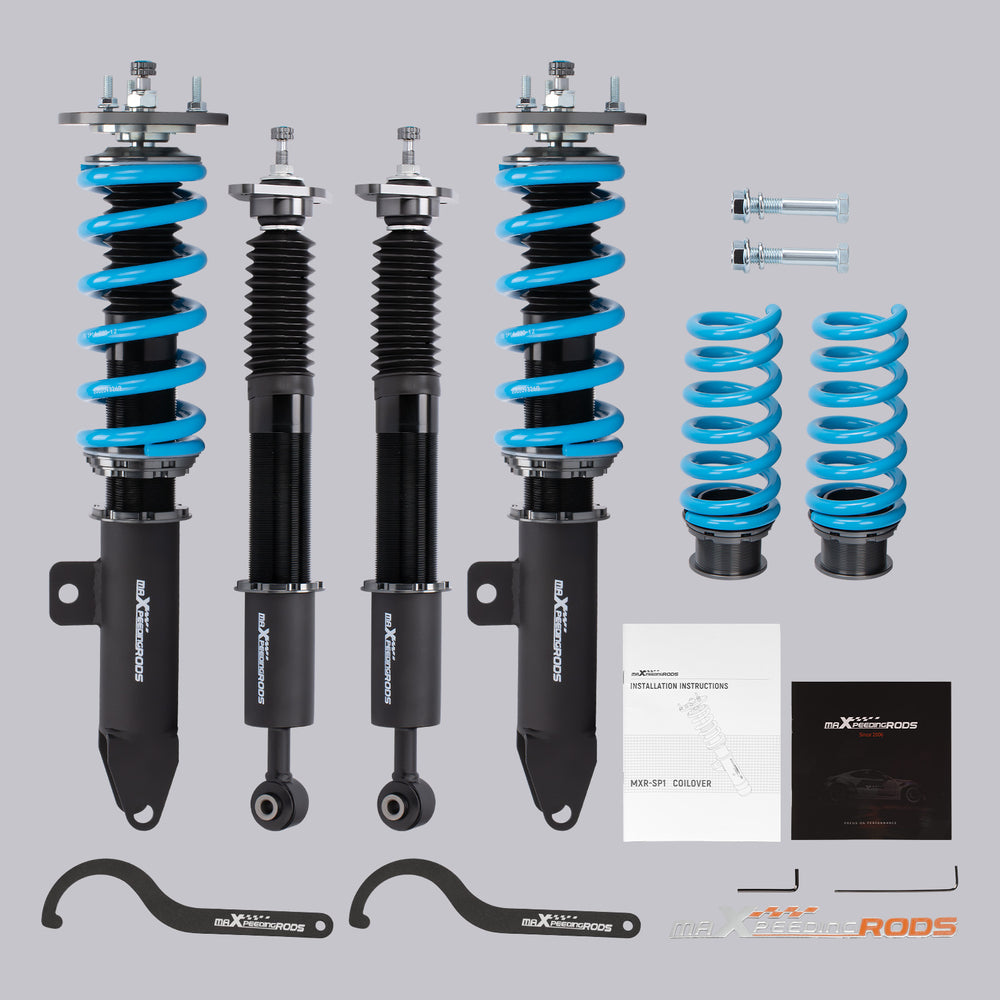 Maxpeedingrods Compatible for dodge/Chrysler T6 24 Ways Adj Damper Shock Struts Coilovers | Compatible for Dodge Magnum 05-08 | Compatible for Dodge Magnum Compatible for R/T Srt8 Rwd Wagon 05-08