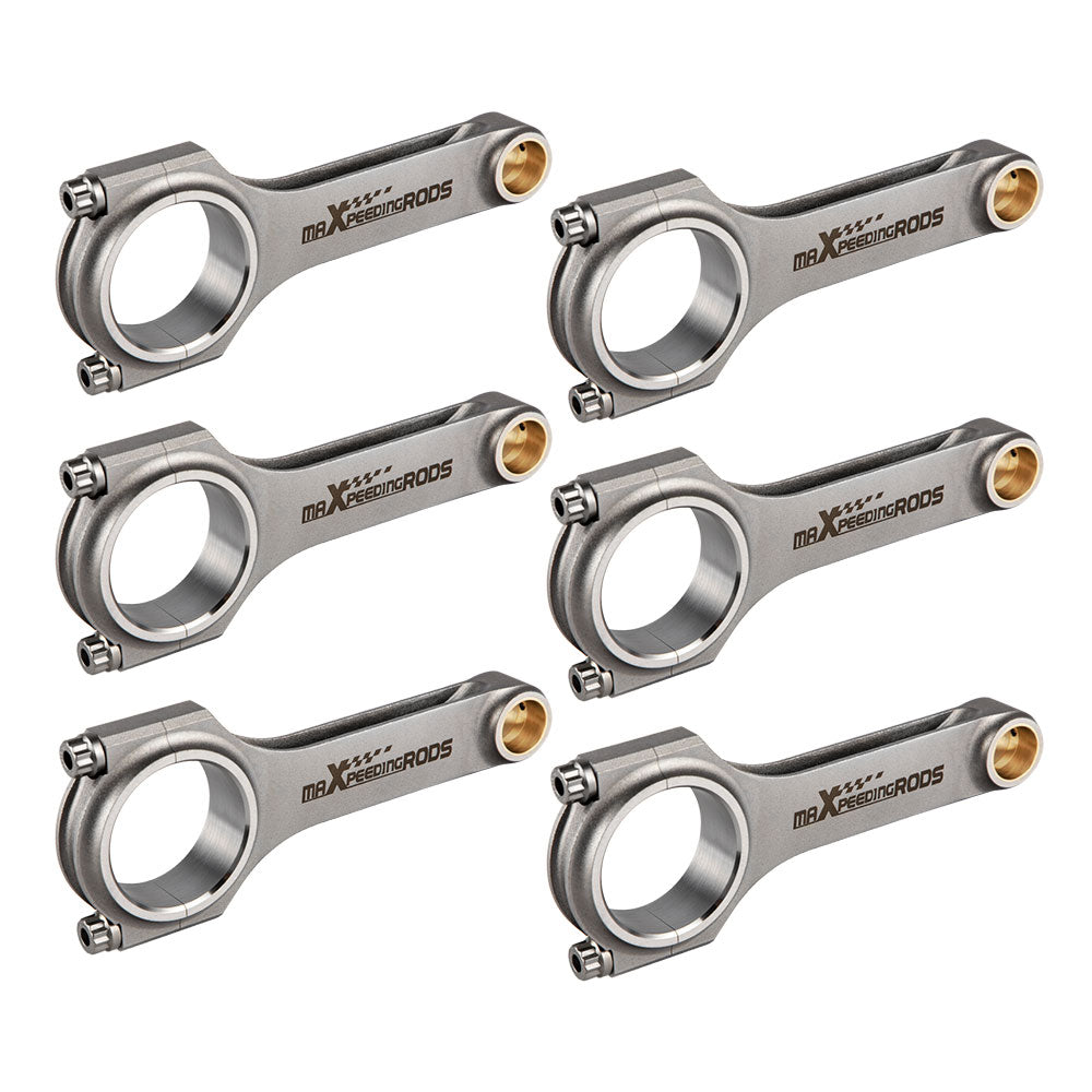 Connecting Rod Rods Compatible for Toyota Supra Soarer MK3 7MGTE 7M-GTE 3.0 ARP Bolts 6x