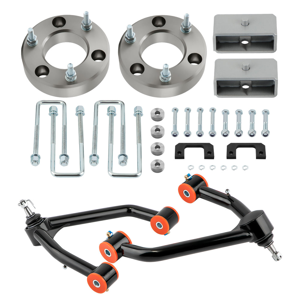 3 Front 2 Rear Lift Kit w/ Control Arms Compatible for Chevy Silverado 1500 2007-2014