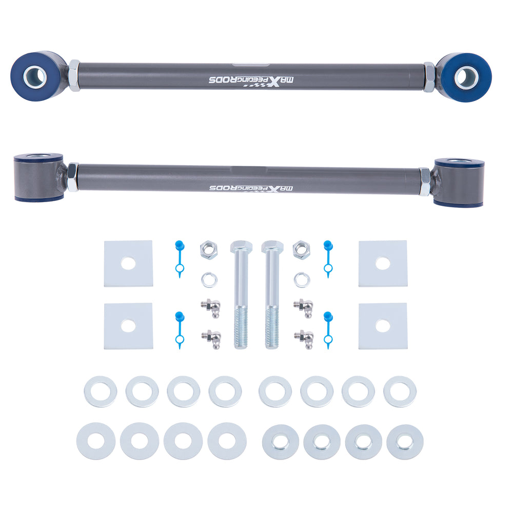 Adjustable Rear Strut Rods w/ Polyurethane Bushings Compatible for Chevy Corvette 1963-1979