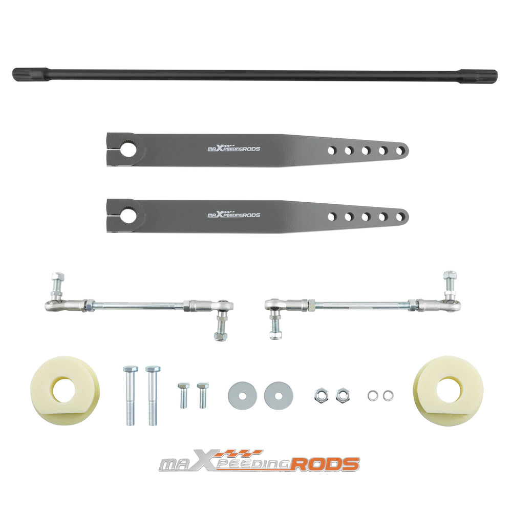 Front Sway Bar Kit w/ Steel Arms Compatible for Jeep LJ / TJ UNLIMITED 2004-2006 Compatible for Jeep Wranglers (TJ) 1997-2006