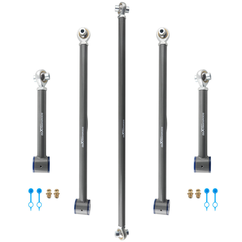 Rear Upper Lower Track Bar Control Arm 2-4" Lift Kit For 2003-09 Compatible for Toyota 4Runner