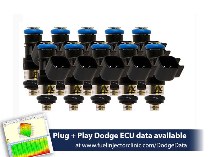 FIC Fuel Injector Clinic Injector Set for Dodge Viper ZB1 ('03-'06)