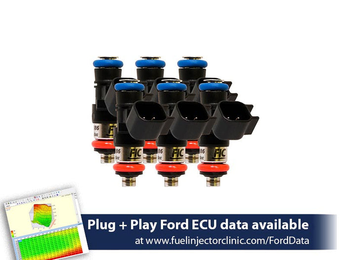 850cc (81 lbs/hr at 43.5 PSI fuel pressure) FIC Fuel Injector Clinic Injector Set for Ford Raptor (2010-2014) Injector Sets