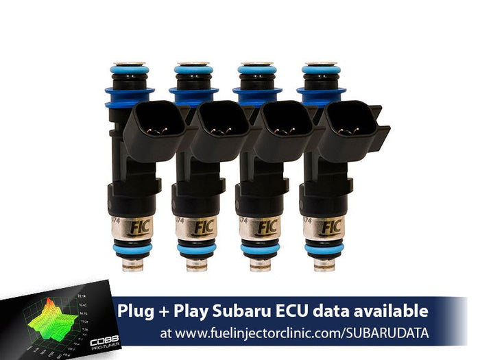 FIC Top-Feed Converted Subaru Sti ('04-'06) Legacy GT ('05-'06) Fuel Injector Clinic Injector Set (High-Z)