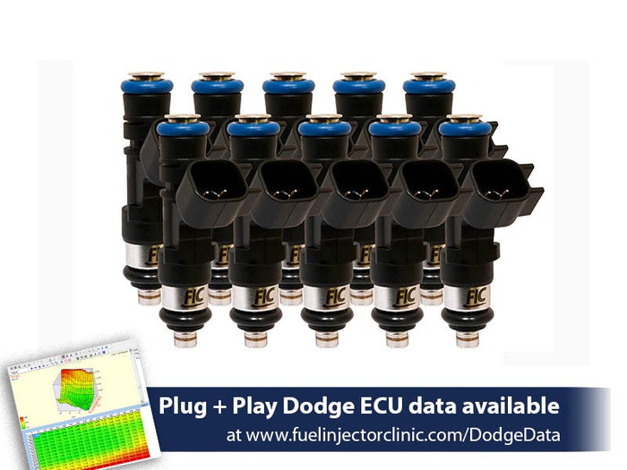 FIC Fuel Injector Clinic Injector Set for Dodge Viper ZB2 ('08-'10) VX1 ('13-'17)