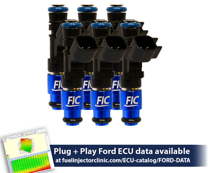 650cc (62lbs/hr at 43.5 PSI fuel pressure) FIC Fuel Injector Clinic Injector Set for Ford Falcon XR6T (BA/BF)