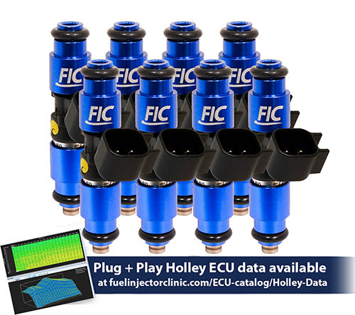 1440cc (110 lbs/hr at OE 58 PSI fuel pressure) FIC Fuel Injector Clinic Injector Set for Holley Hemi (High-Z)