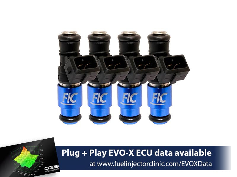 1650cc FIC Mitsubishi Evo X Fuel Injector Clinic Injector Set (High-Z)