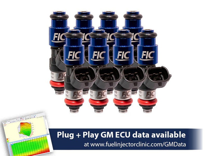 2150cc (240 lbs/hr at OE 58 PSI fuel pressure) FIC Fuel Injector Clinic Injector Set for LS2 engines (High-Z)
