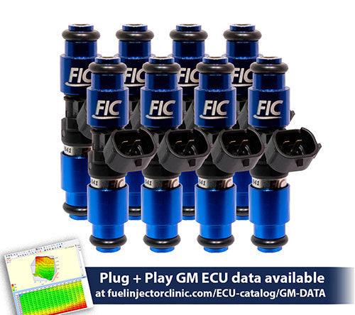 2150cc (240 lbs/hr at OE 58 PSI fuel pressure) FIC Fuel Injector Clinic Injector Set for LS1 engines (High-Z)