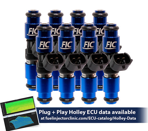 2150cc (110 lbs/hr at OE 58 PSI fuel pressure) FIC Fuel Injector Clinic Injector Set for Holley Hemi (High-Z)