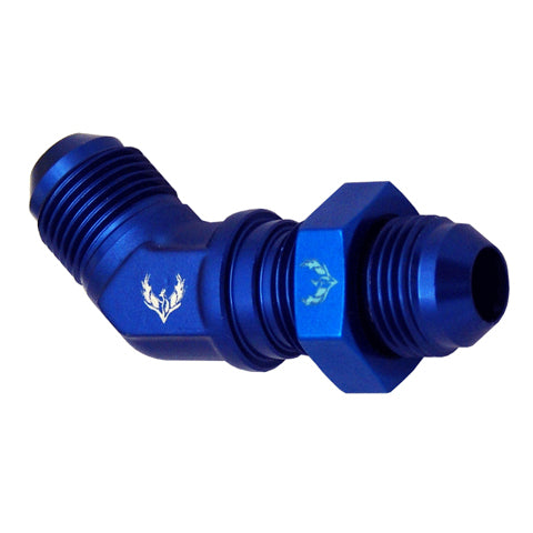 45° Bulkhead Flare Union -08