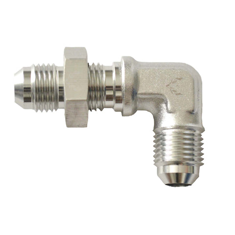 90° Bulkhead Flare Union -16