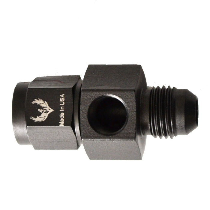 Female Swivel to AN Male with 1/8 Port -12