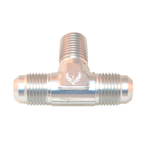 Flare to Pipe TEE on Branch -08 | 3/8 NPT