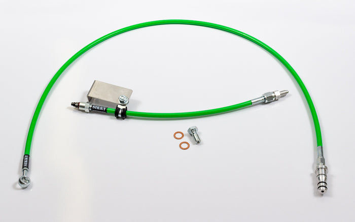 Universal TR6060 Clutch Line Kit, to work with Wilwood master cylinder. 36" long feed line, 12" bleeder line