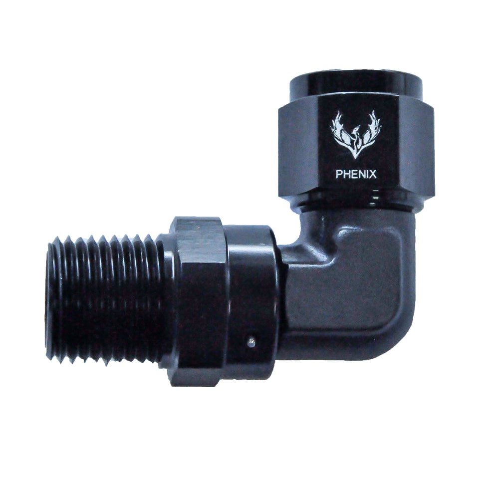 Female Swivel to NPT -10 | 3/8 | 90°