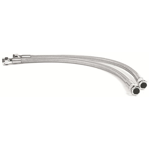 Brake Line SS Clear Coated 19"