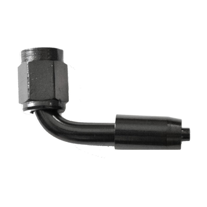 Crimp PTFE Hose End 90° | -03